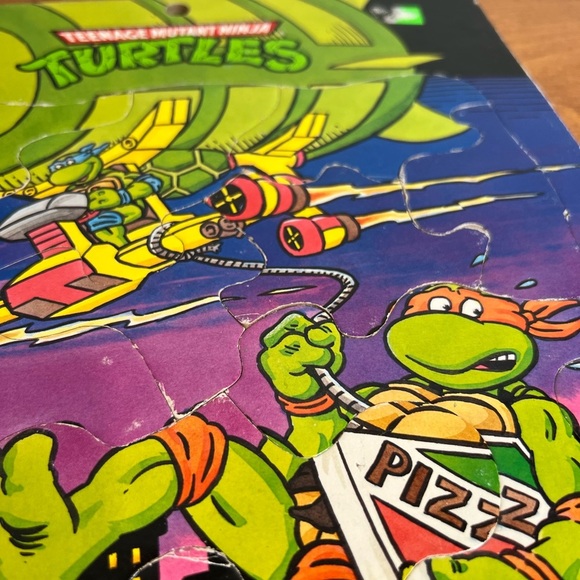 Vintage Teenage Mutant Ninja Turtles Board Puzzles Lot of 3 1990 Collectible - Picture 12 of 16